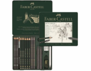 Střední monochromatická sada Faber-Castell Pitt