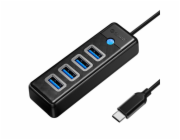 Orico HUB USB-C to 4x USB 3.0 5Gbps 0,15m Black