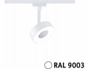 Paulmann Dráhový reflektor URail CIRCLE LED DIM 5W 190lm 4000K 230V bílá RAL9003 / kov