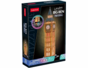 CubicFun - Puzzle 3D s LED Noční edice: Big Ben 32 dílků