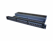 OPTIX STP Patchpanel, Cat.6, 24-Port s vyvázáním