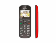 Mobilní telefon QUBO, QUBO D-1803 BK SEN, Bluetooth, 2 SIM, USB-C