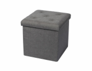 Pouf Domoletti XYF15447BE, šedý, 38 cm x 38 cm x 37,5 cm