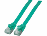 EFB EFB RJ45 Flachpatchkabel U/FTP, Cat.6A, PVC, 1m, zelená