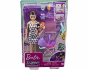 Barbie chůva GXT34 - Set panenky s kočárkem + miminko 