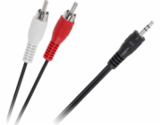 Kabel LP Jack 3,5 mm - RCA (Cinch) x2 1,8 m černý (LEC-KPO2747-1,8)