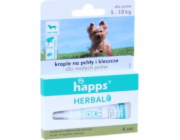 Happs Herbal - kapky proti blechám a klíšťatům pro malé psy do 10 kg