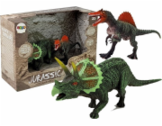 LeanToys Dinosaurus figurka 2 ks Spinosaurus, Triceratops