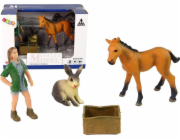 Sada postav LeanToys Bright Horse Animals.