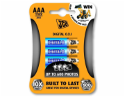 JCB OXI DIGITAL alkalická baterie LR03, blistr 4 ks