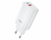 Nástěnná nabíječka XO CE17, 65W, 1x USB-C, 1x USB-A