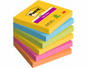 3M Post-it® Super Sticky Notes, KARNEVAL, 76x76mm, 6x90 karet.