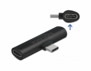 USB 2.0 Adapter, USB-C Stecker 90° > 2x USB-C Buchse