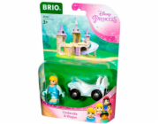 BRIO Disney Princezna Popelka s vagónkem, autíčko