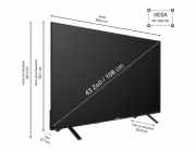 Telefunken XU43TO750S, LED televize