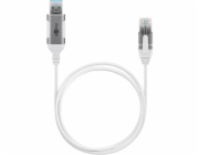 goobay Ethernetový adaptérový kabel USB-A 3.2 Gen1 > RJ-45, Slim