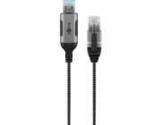 goobay Ethernetový adaptérový kabel USB-A 3.2 Gen1 > RJ-45, Slim