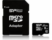 Silicon Power micro SDHC 8GB Memory Card Elite UHS-1 class 10