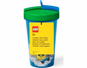 LEGO hrnek Room Copenhagen s brčkem Iconic Boy Bright Blue