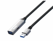 PREMIUMCORD USB 3.2. repeater a prodlužovací kabel Male-Female, 5Gbps Aluminium 20m