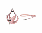 Dogness cat leash 1,5m+harness walking set (pink)