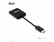 Club3D Video adaptér MST (Multi Stream Transport) DisplayPort 1.4 na DisplayPort 1.4 Dual Monitor 4K60Hz (M/F), černá