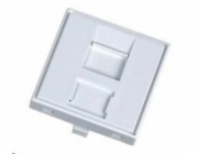 Modul neosazený 1x RJ45, 45x45 mm s prachovkou