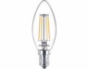 LED lampa Philips Fil, B35, 4,3W, E14, 2700K, 470lm, transparentní