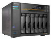 Asustor Lockerstor 6 Gen3 AS6806T   6x 2,5"/3,5" SATA III/ 16GB RAM/ Dual 10GbE Ports/ Dual 5GbE Ports/ 4x M.2 SSD