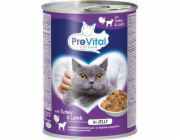 PREVITAL Cat Food with lamb and turkey in jelly - wet food for cats - 415g