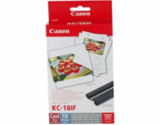 Canon KC18IF nálepka 54x86 18ks do termosublimační tiskárny (Komplet)