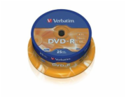 Verbatim DVD-R 4,7GB 16x, AZO, spindle, 25ks (43522)