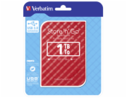 Verbatim Store n Go 2,5      1TB USB 3.0 cervena Gen 2