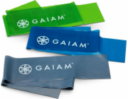 Gaiam Flex 59180 různé úrovně odporu ve vícebarevné sadě 3 ks.