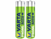 1x2 Varta Akku Professional Aku NiMH 800 mAh AAA Phone Power