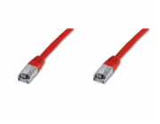 Digitus Patch Cable,S-FTP, CAT 6, AWG 27/7, LSOH, Měď, červený 5m