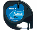 Dymo Letratag Blue Plastic 12 mm x 4 m