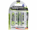 1x2 Ansmann maxE NiMH Akku Mono D 5000 mAh